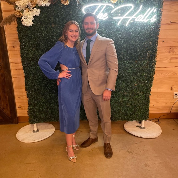 Hello Molly LOVE ME NOT MIDI DRESS BLUE - Picture 4 of 4